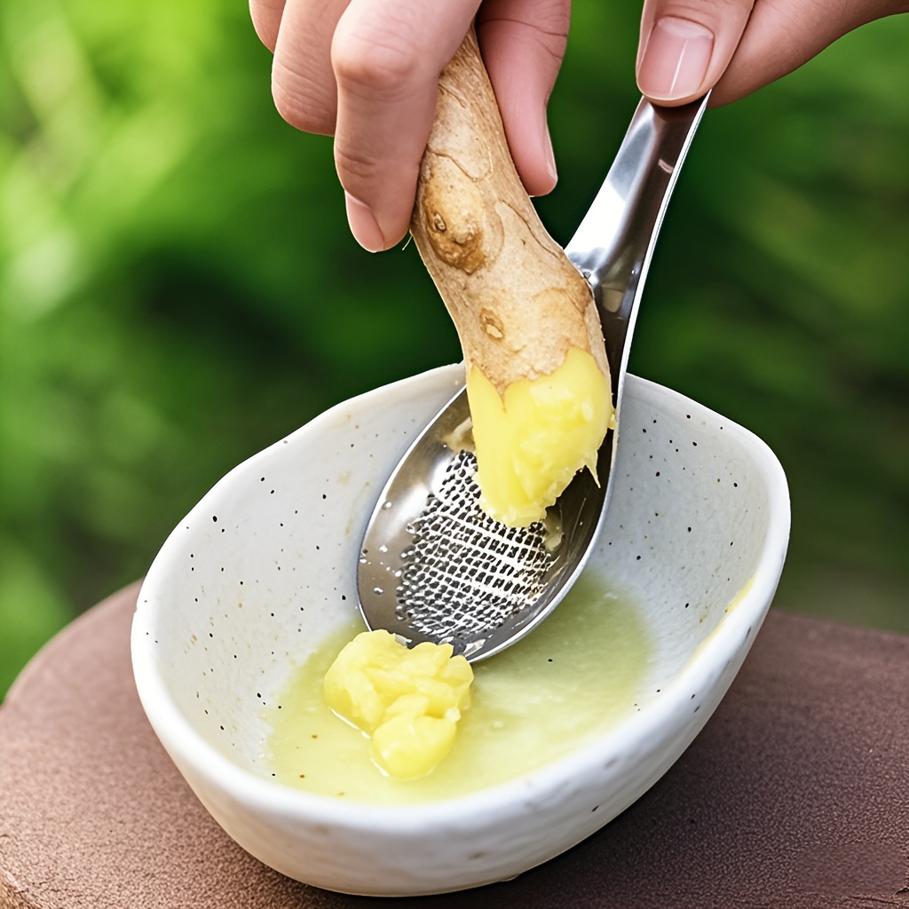 Kitchen Gadgets For Gifts - 1 stainless steel ginger grater spoon