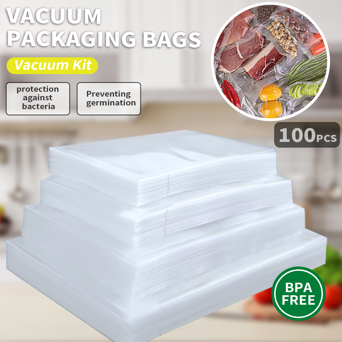 Food Vacuum Sealer - Vacuum Sealing Machine Accessories，Food preservation bag,