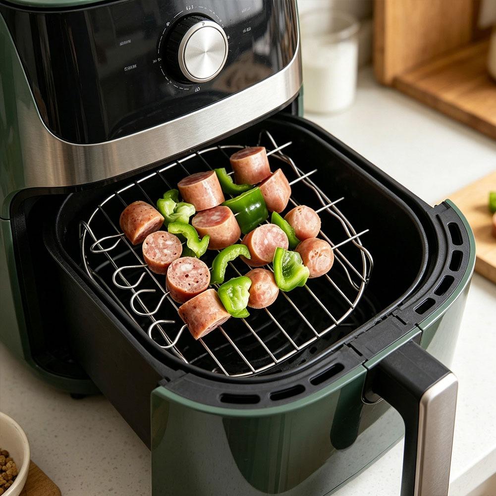 Kitchen Gadgets Pakistan - Air Fryer Square Grill Stainless Steel,