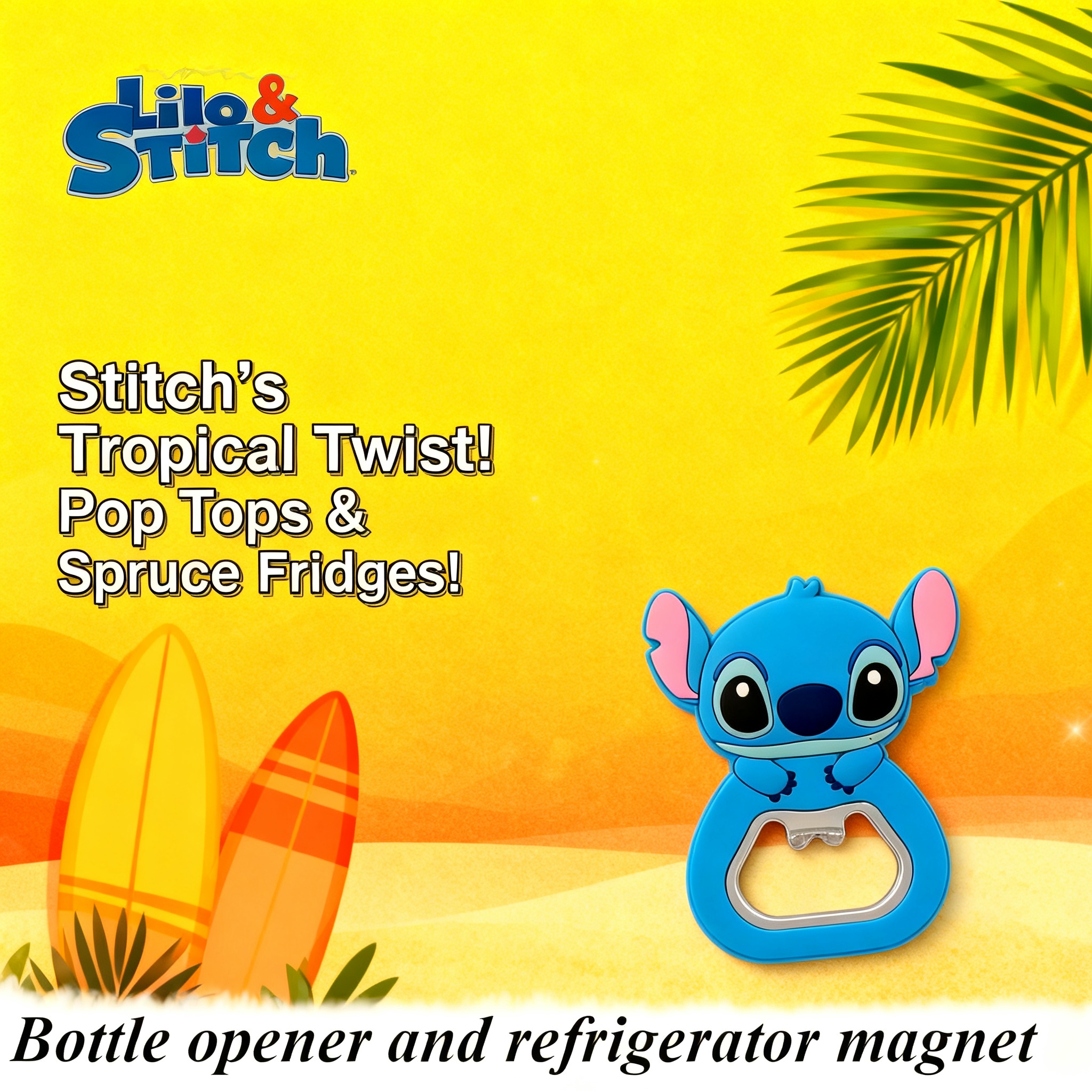 Kitchen Gadgets For Gifts - Stitch Multifunctional Cartoon Fridge Magnet Bottle