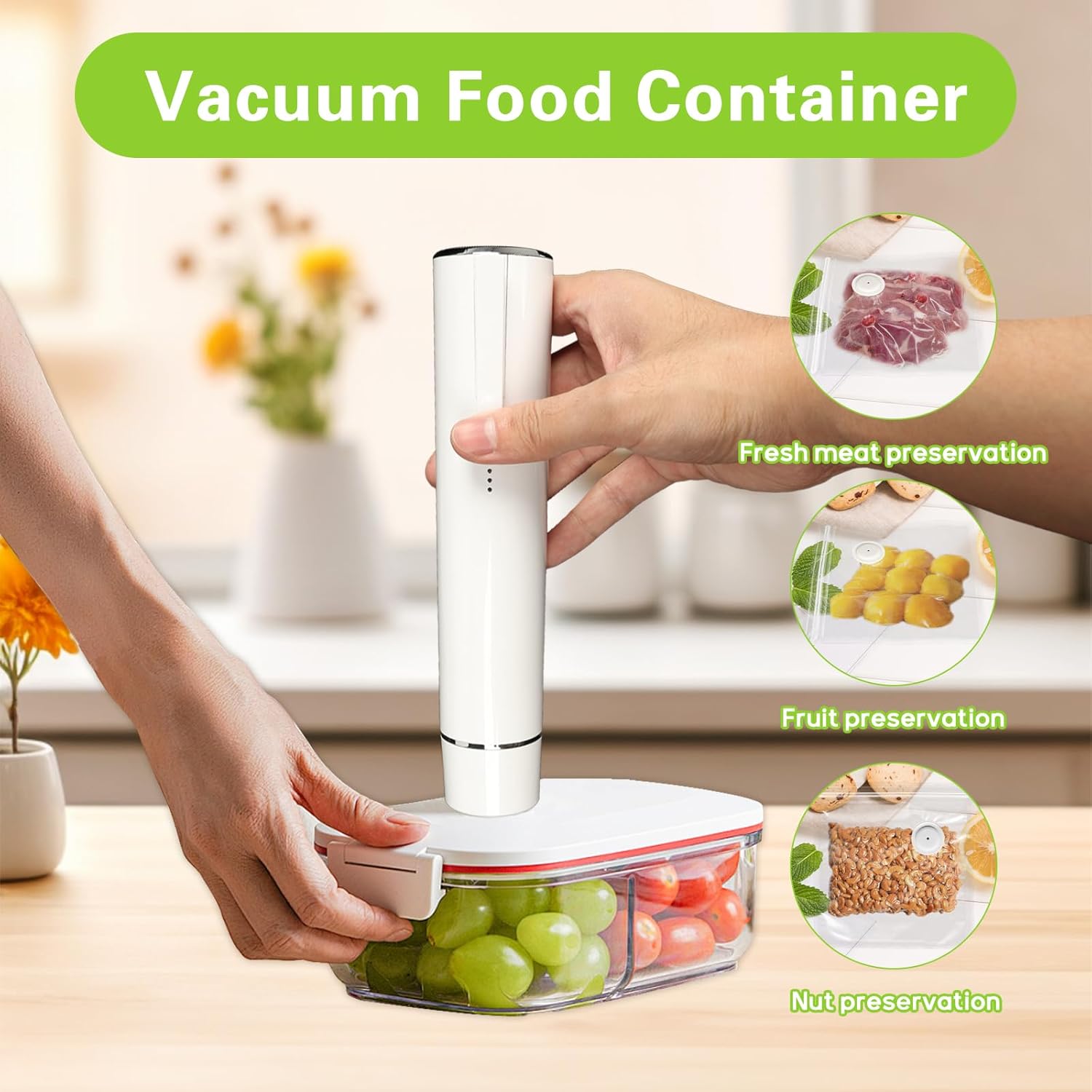 Food Vacuum Sealer - Vacuum Sealer Handheld vacuum sealing machine