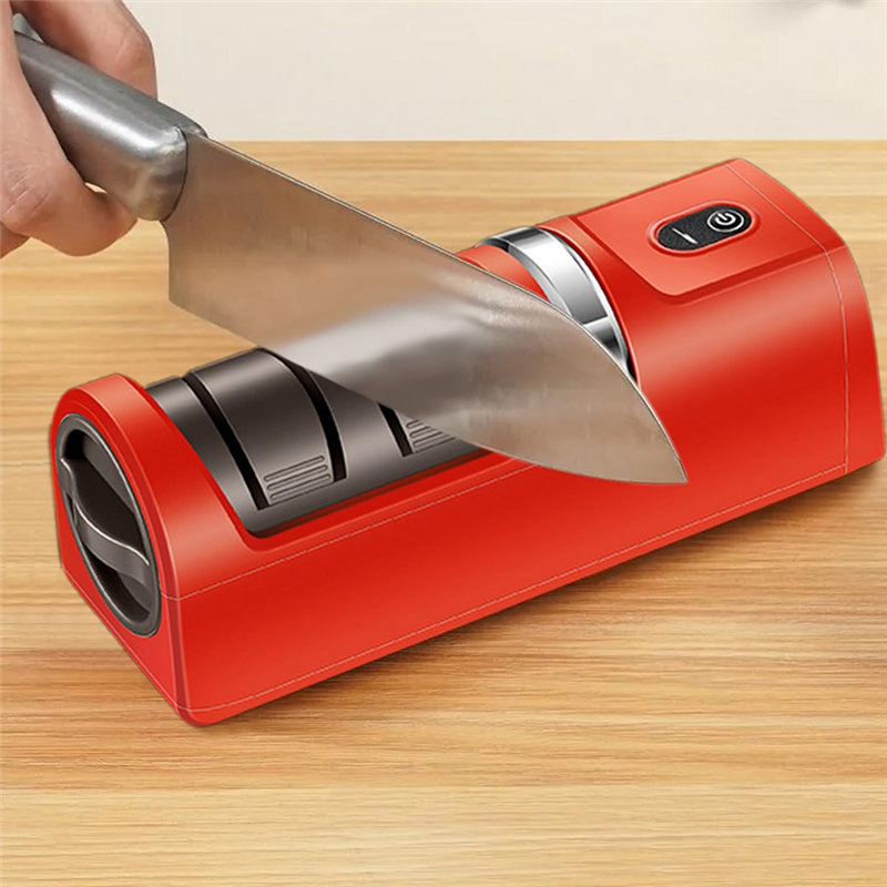 Kitchen Gadgets Electric - B98A-Electric Rechargeable Cutter Sharpener - Quick