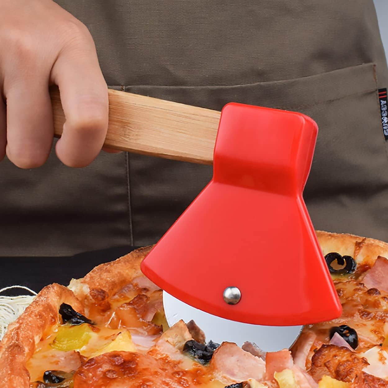 Kitchen Gadgets For Gifts - Funny Axe Design Pizza Cutter, Non-Stick