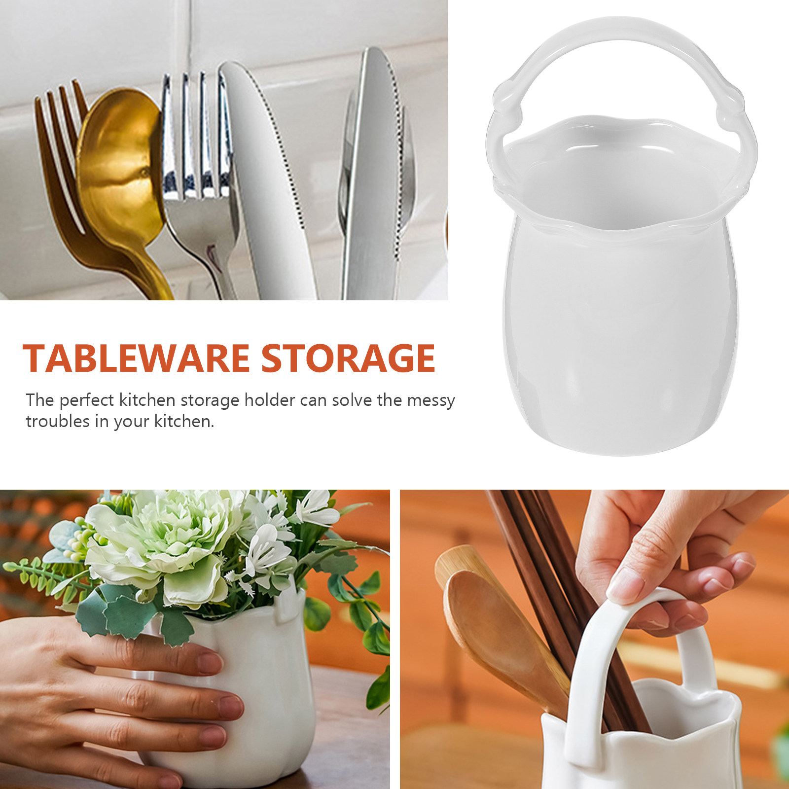 Ceramic Chopstick Holder Kitch - مراجعة Kitchen Utensil Holder وسعره