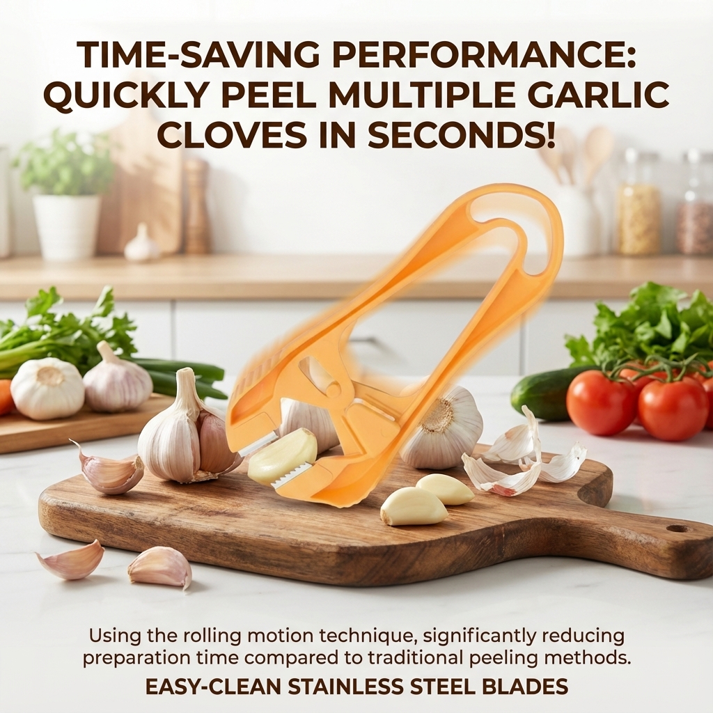 Stainless Steel Garlic Peeler  - مراجعة Kitchen Gadgets For Chefs وسعره