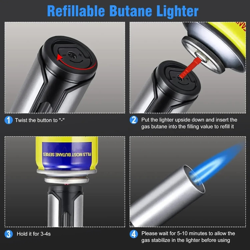 Metal Pen-Style Torch Lighter  - مراجعة Kitchen Gadgets For Gifts وسعره
