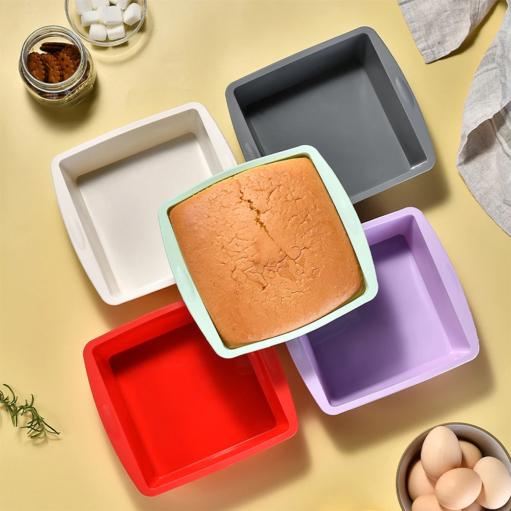 1/4Pcs Silicone Square Cake Mo - مراجعة Kitchen Gadgets Ninja وسعره
