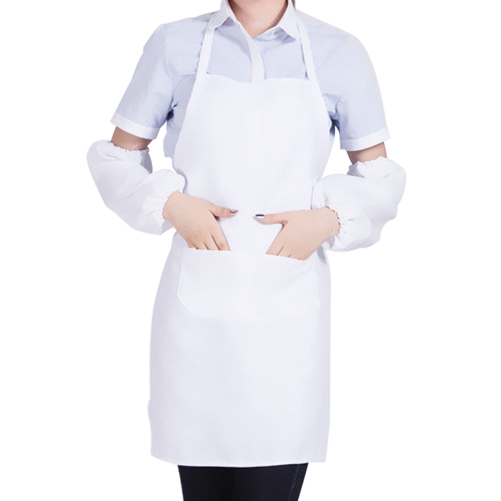 1/3pcs White Kitchen Aprons fo - مراجعة Kitchen Gadgets For Women وسعره