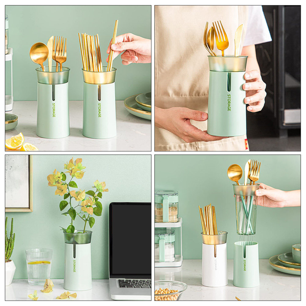 Double-Layer Chopstick Holder  - مراجعة Kitchen Utensil Holder وسعره