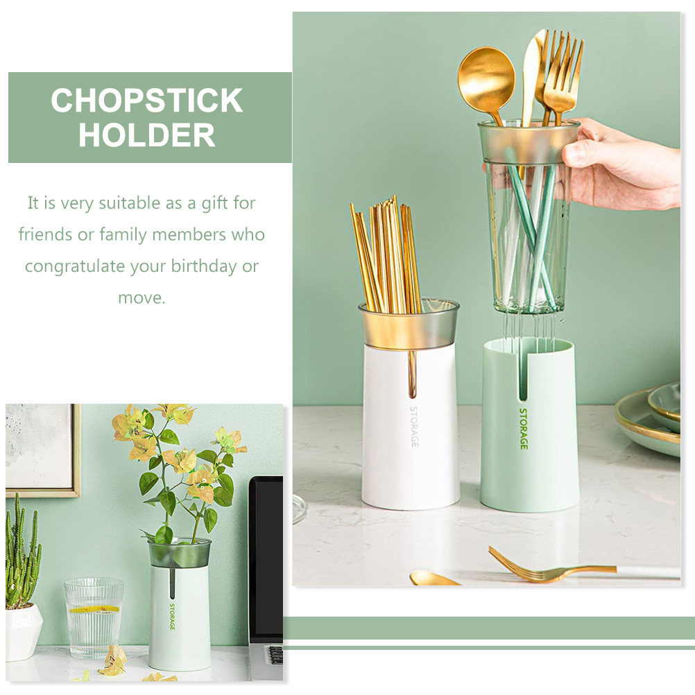 Double-Layer Chopstick Holder  - مراجعة Kitchen Utensil Holder وسعره