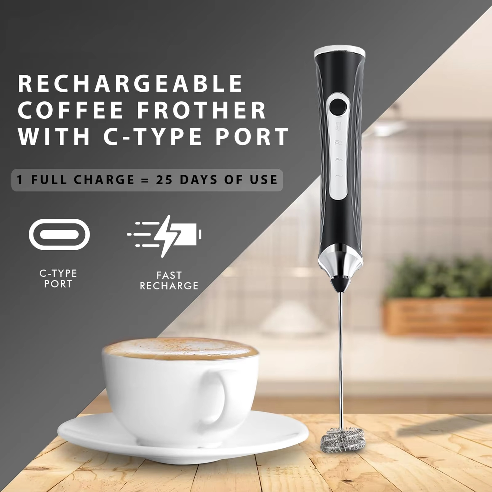 Electric milk frother, milk co - مراجعة Kitchen Gadgets Electric وسعره