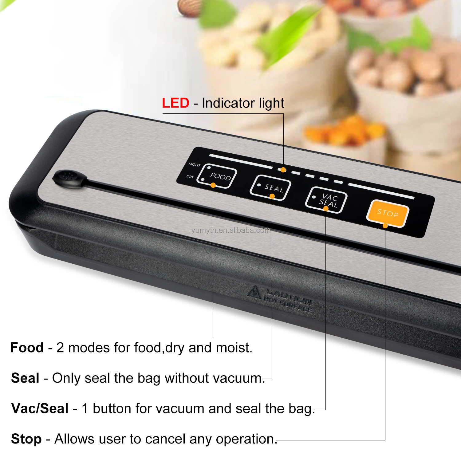 Portable USB-Powered Food Vacu - مراجعة Food Vacuum Sealer وسعره