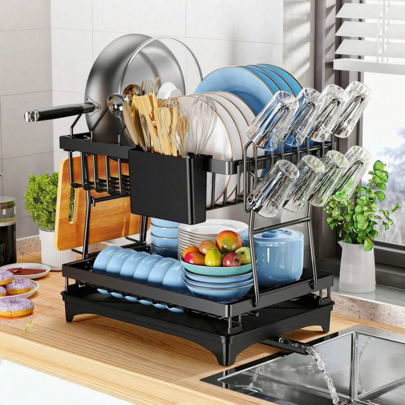 Rustproof Stainless Steel Dish - مراجعة Kitchen Utensil Holder وسعره