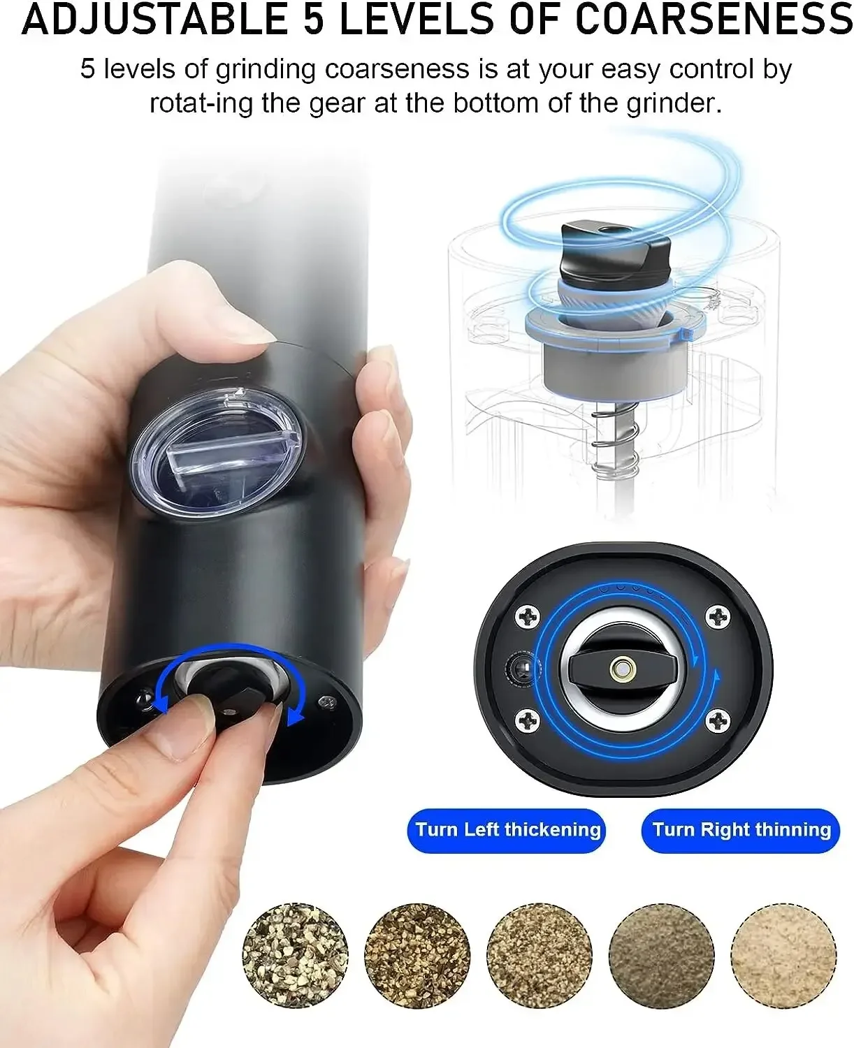 Electric Salt And Pepper Grind - مراجعة Kitchen Gadgets Electric وسعره