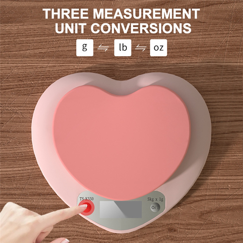 ABBZ-Portable Pink Heart-Shape - مراجعة Digital Kitchen Scale وسعره