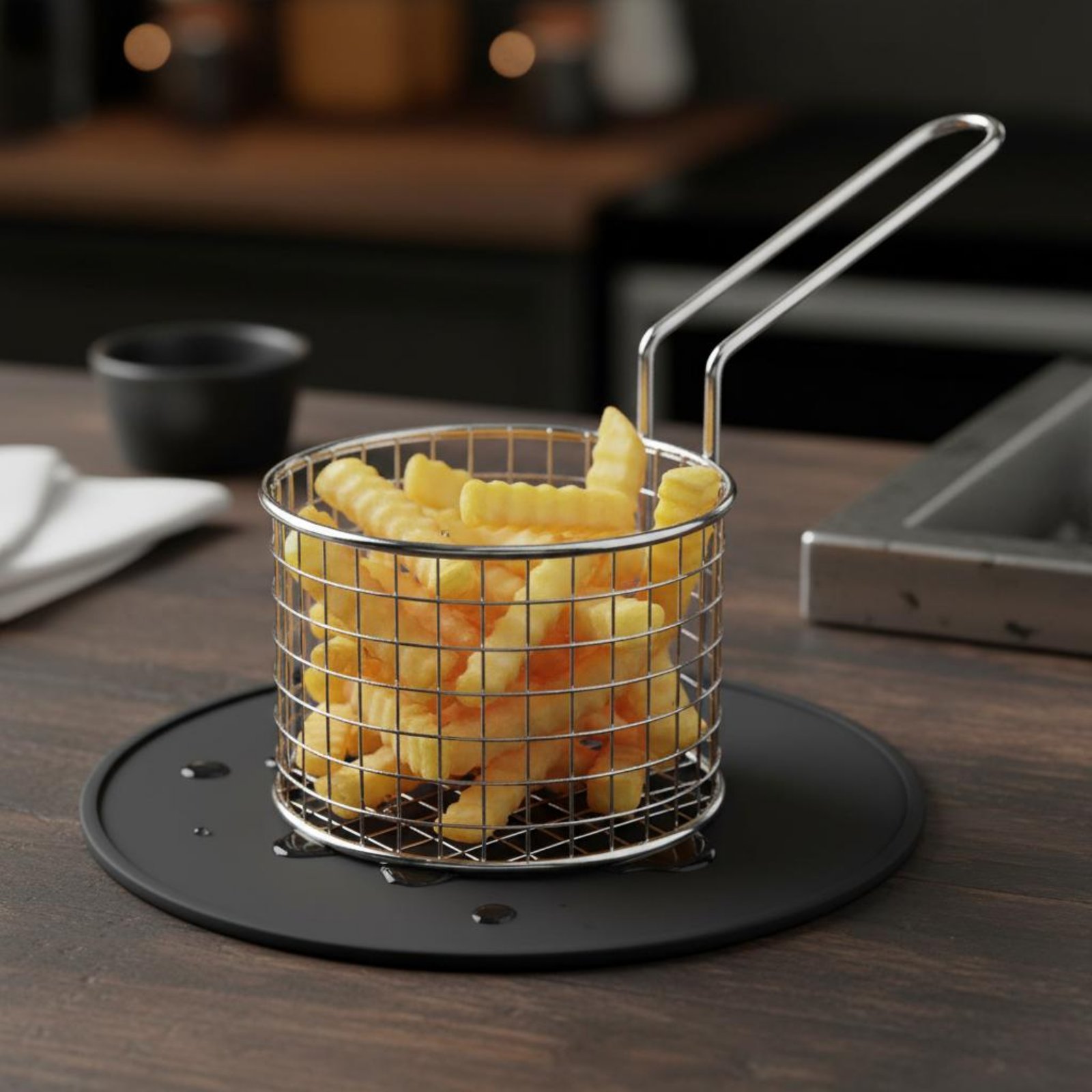 Stainless Steel Chip Basket Ea - مراجعة Kitchen Utensil Holder وسعره