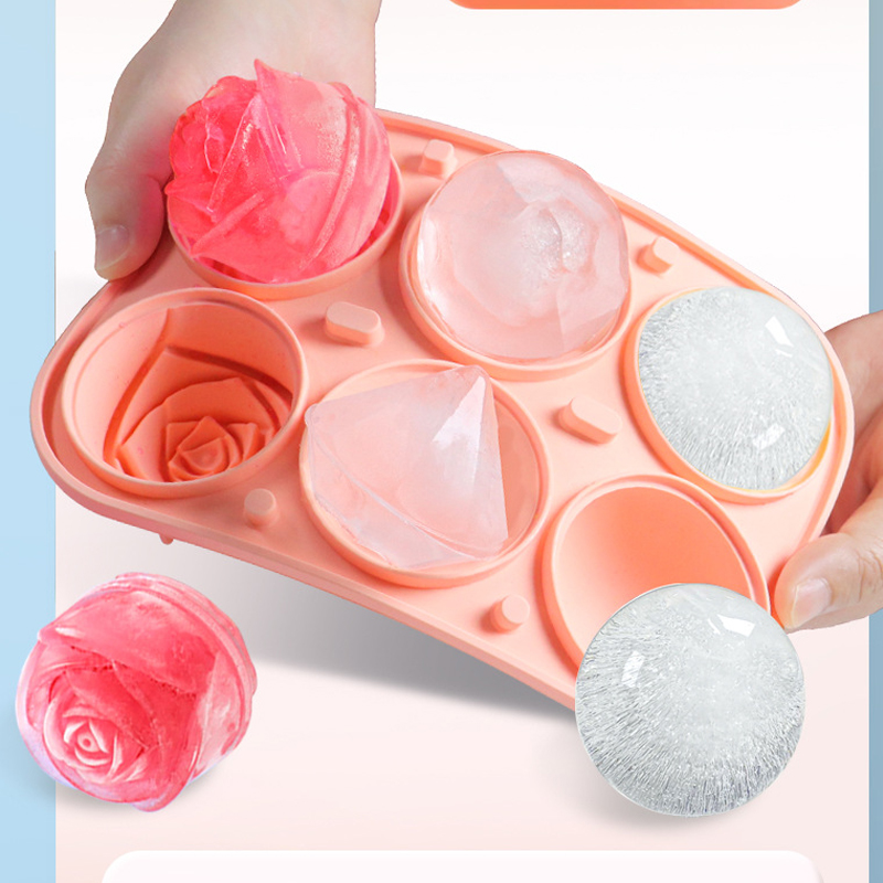 3D Rose Diamond Round Ice Cube - مراجعة Kitchen Utensil Holder وسعره