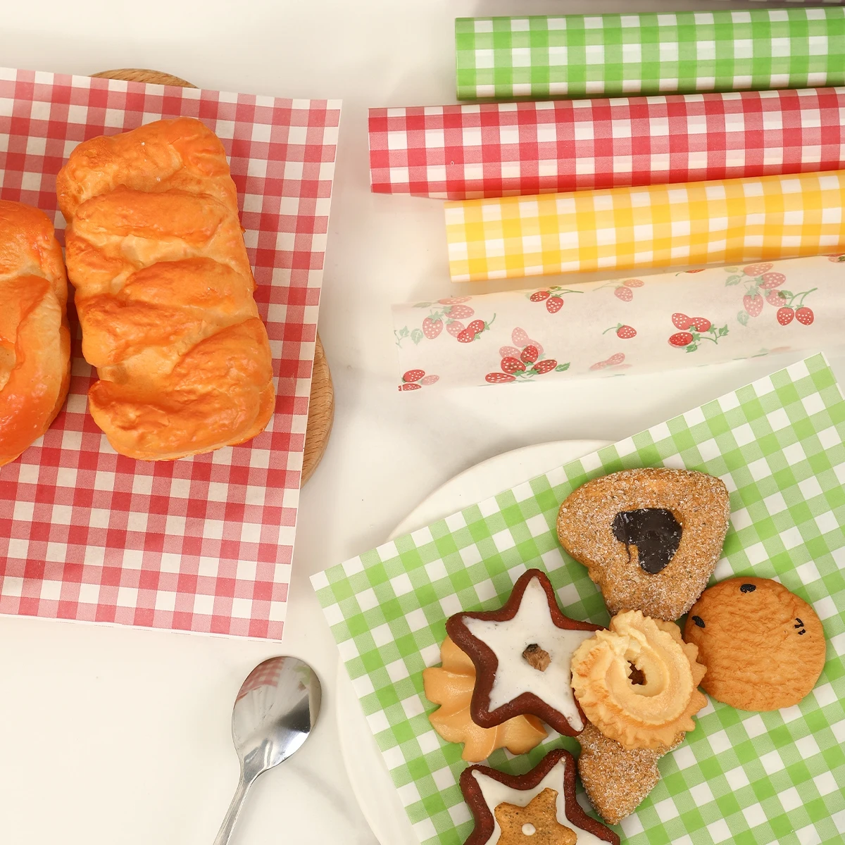 50Pcs Oilproof Wrapping Paper  - مراجعة Kitchen Gadgets For Gifts وسعره