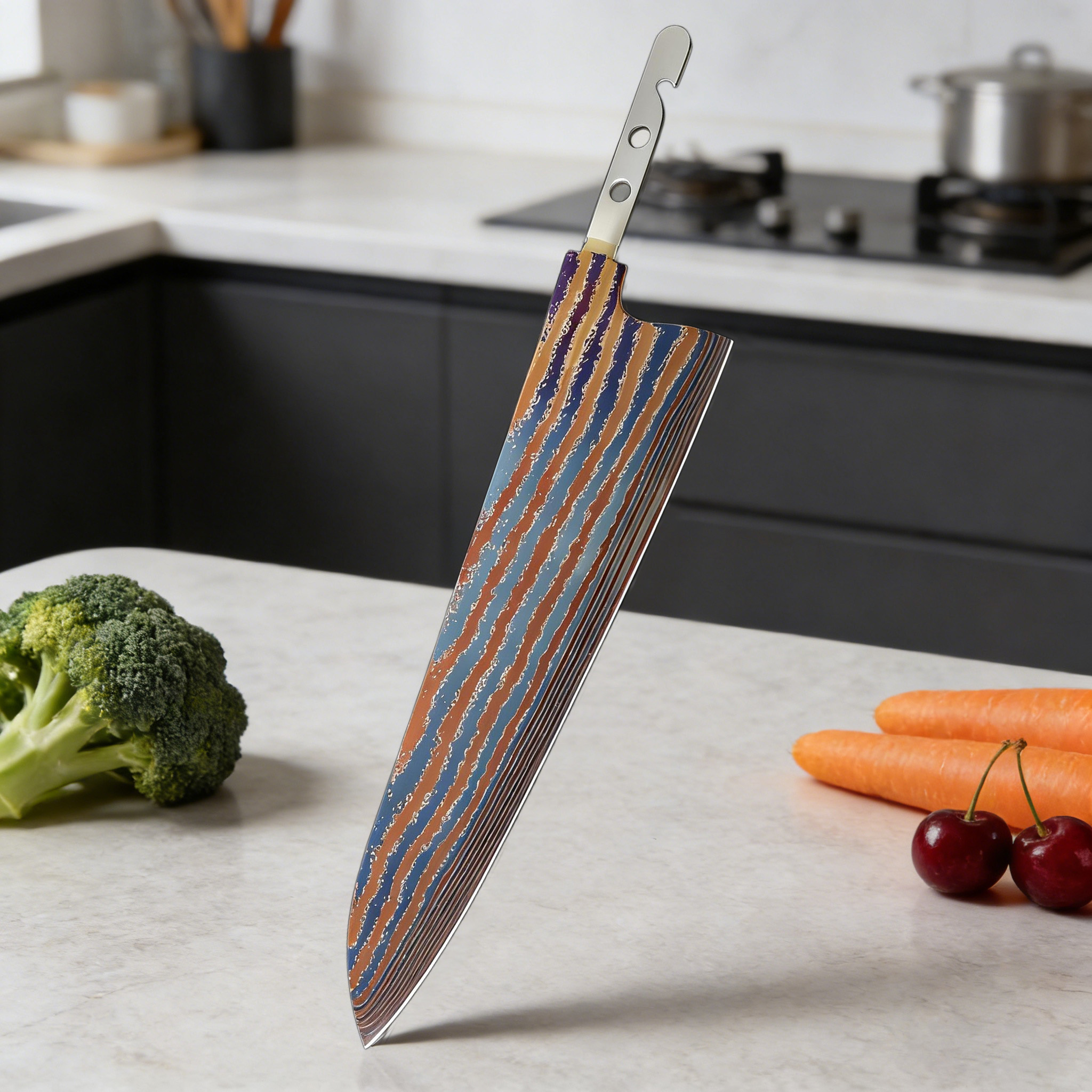 1PC,Chef Knife Blank Blade DIY - مراجعة Kitchen Gadgets For Chefs وسعره