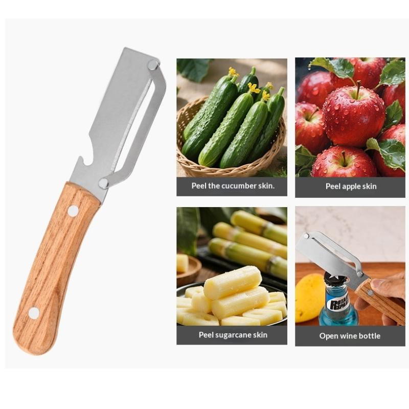 3 in 1 Serrated Peeler Knife f - مراجعة Kitchen Gadgets For Chefs وسعره