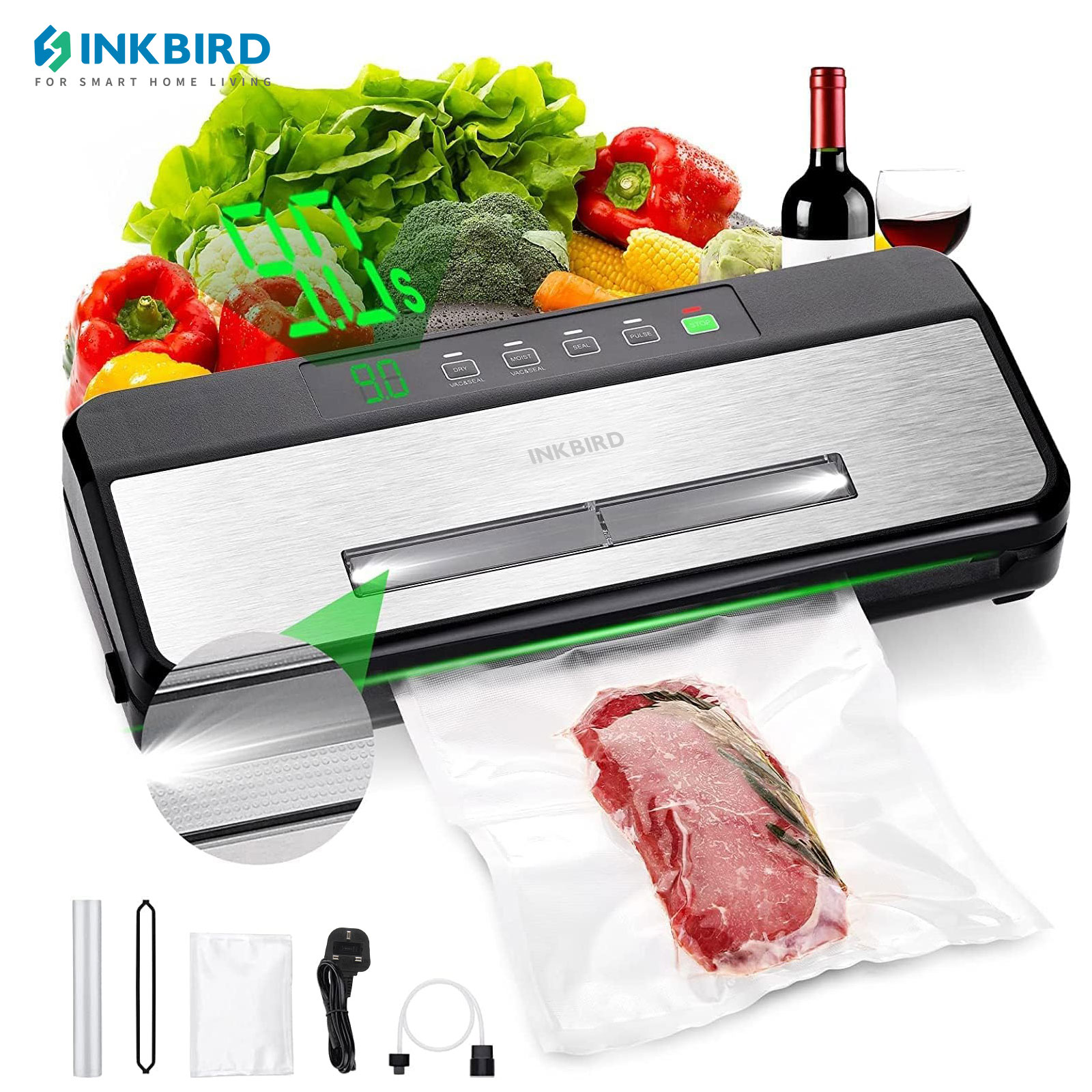 INKBIRD 3rd Vacuum Sealer with - مراجعة Food Vacuum Sealer وسعره