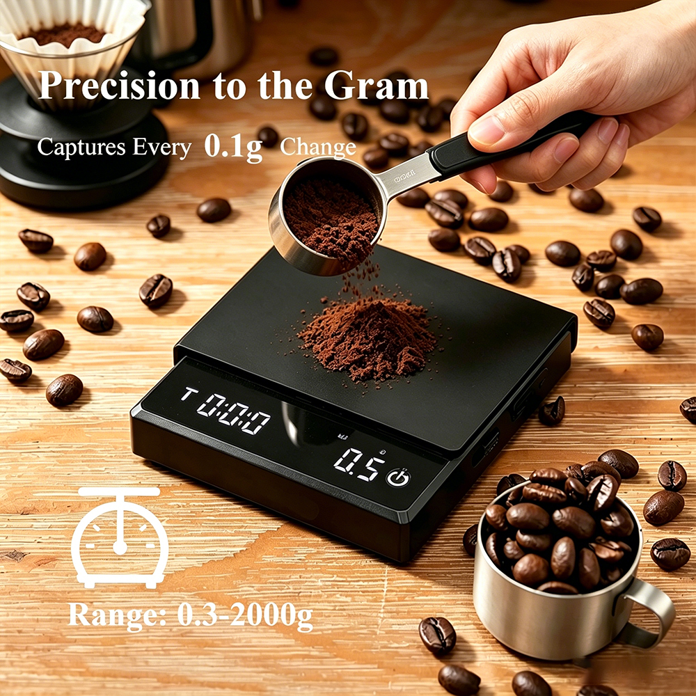 Mini Digital Coffee Scale with - مراجعة Digital Kitchen Scale وسعره