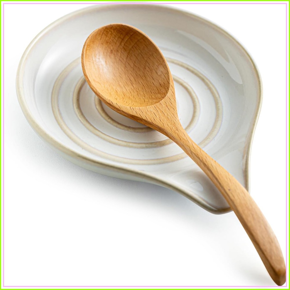 Large Ceramic Spoon Rest for K - مراجعة Kitchen Utensil Holder وسعره