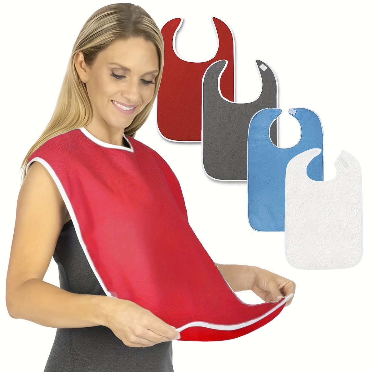 1pcs Stain Resistant Adult Bib - مراجعة Kitchen Gadgets For Women وسعره