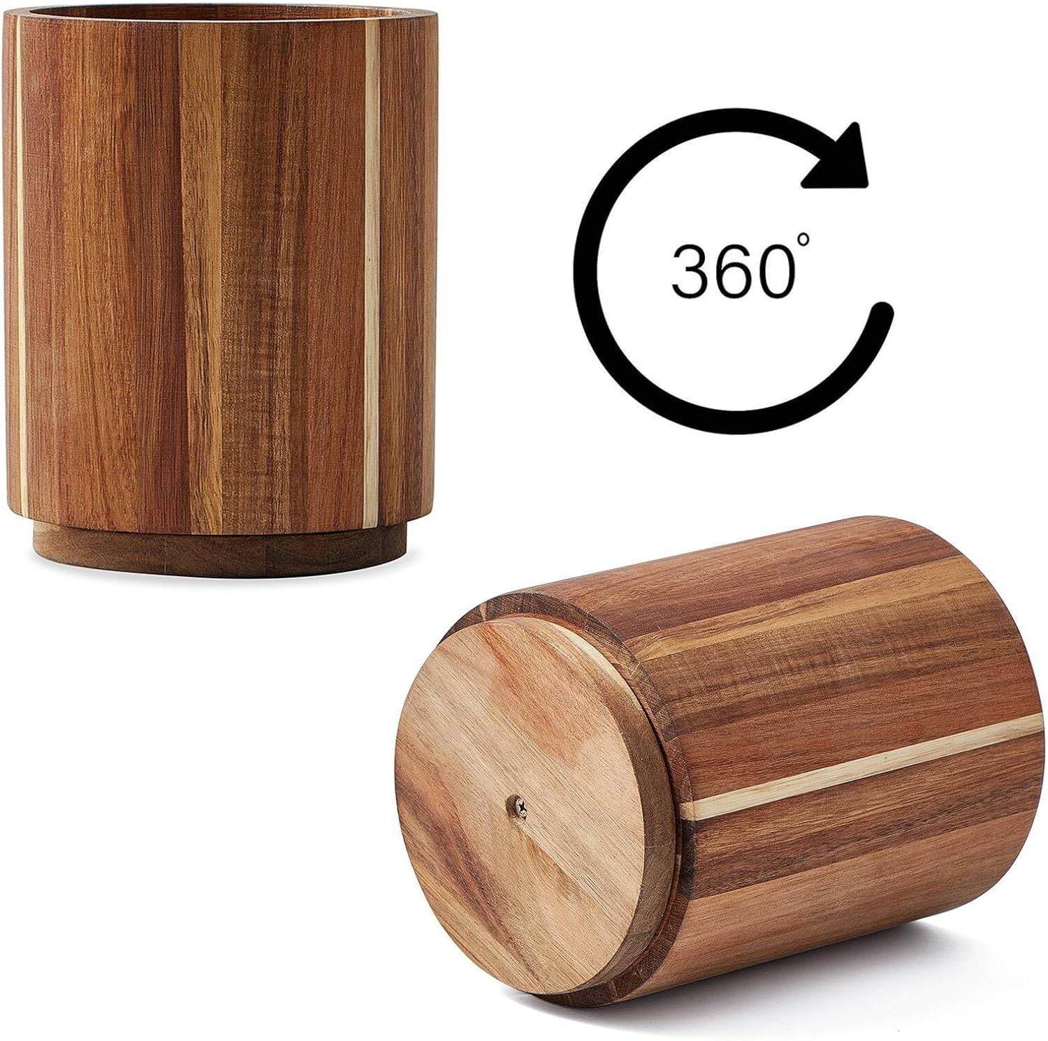 Acacia Wood Utensil Holder, 36 - مراجعة Kitchen Utensil Holder وسعره