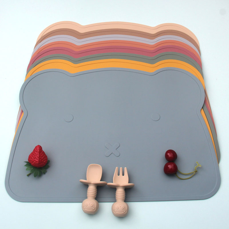 Silicone Cartoon Bear Placemat - مراجعة Kitchen Gadgets Photo وسعره