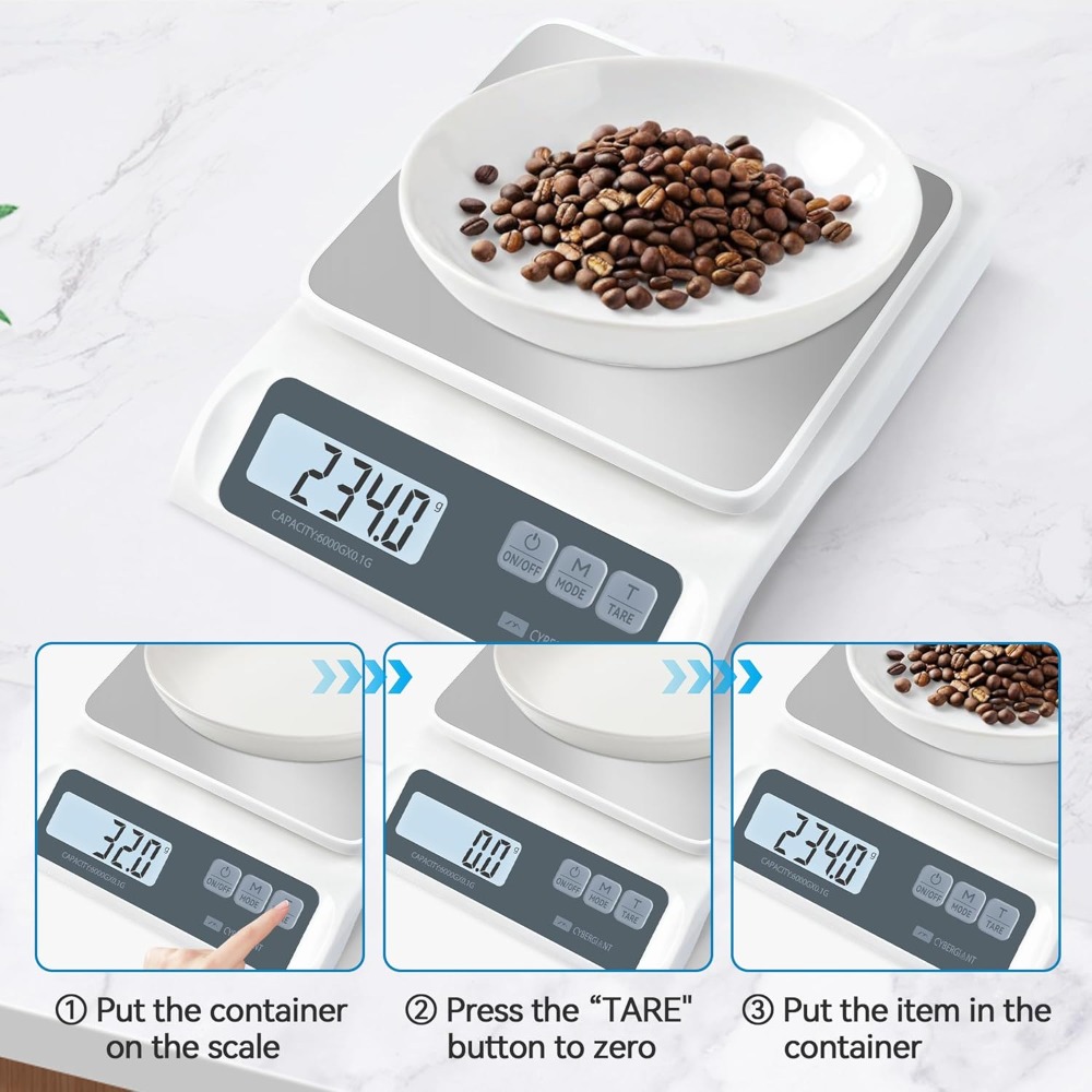 13lb/0.1g Precision Digital Fo - مراجعة Digital Kitchen Scale وسعره