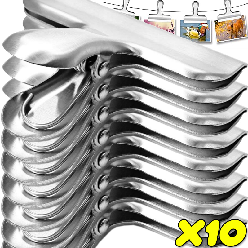 1/10x Metal Food Snack Bag Cli - مراجعة Kitchen Gadgets Photo وسعره