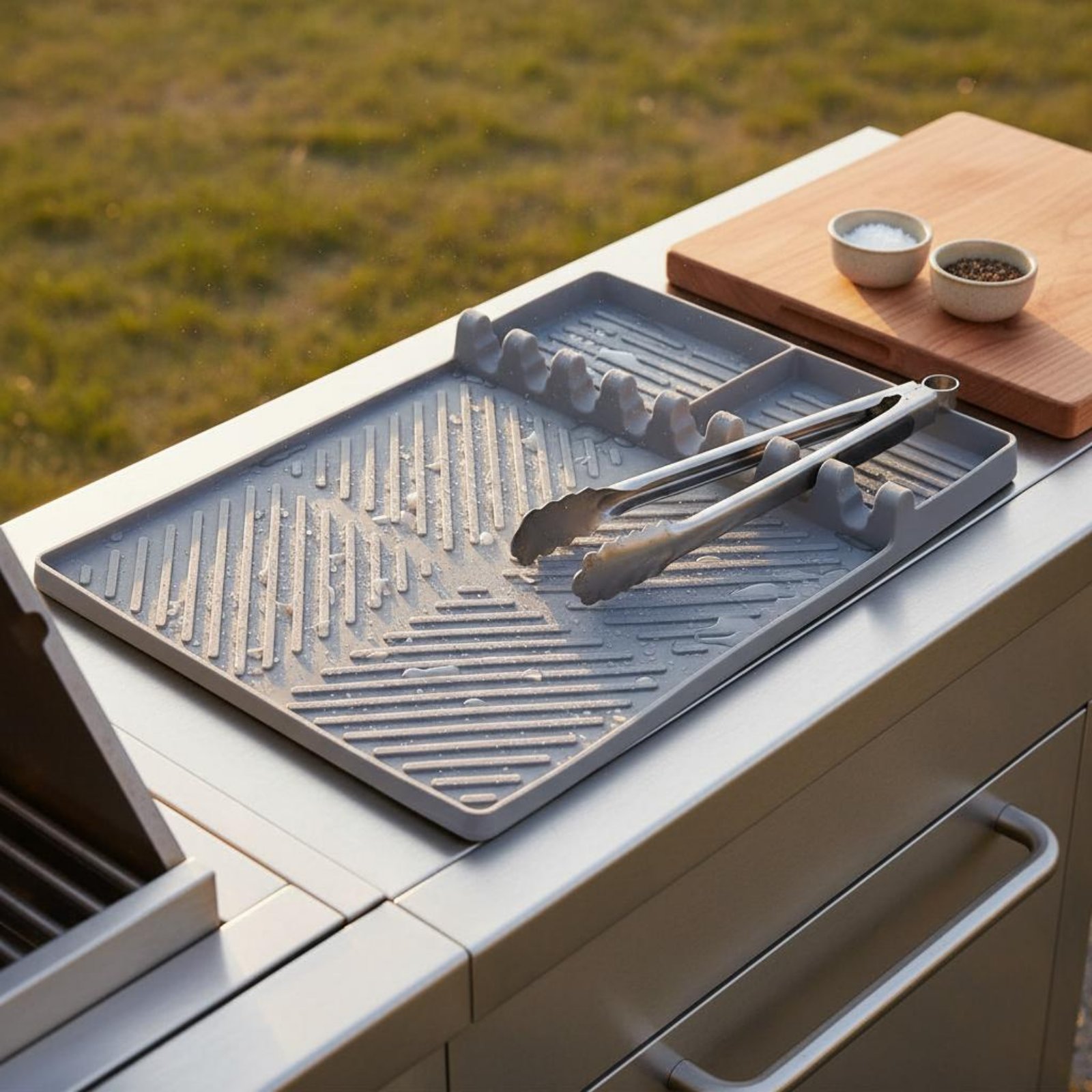 Cooking Side Shelf Mat Heat Re - مراجعة Kitchen Utensil Holder وسعره