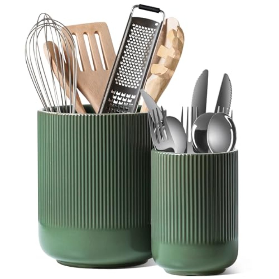 Utensil Holder for Kitchen Cou - مراجعة Kitchen Utensil Holder وسعره
